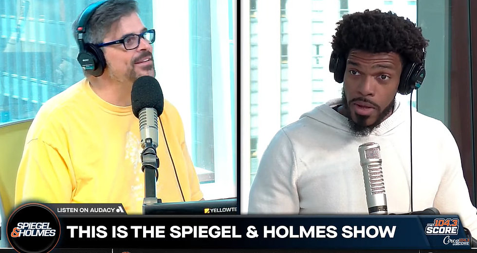 TheScoreP1's tweet photo. We're down to just one last day of afternoon show bliss. This break from LoHo has been more of a breath of fresh air than I realized.

The ease with which Spiegs works with McGuff and Russ makes me realize just how far short the regular lineup shows fall. 
#mob https://t.co/gMpTTVtJ64