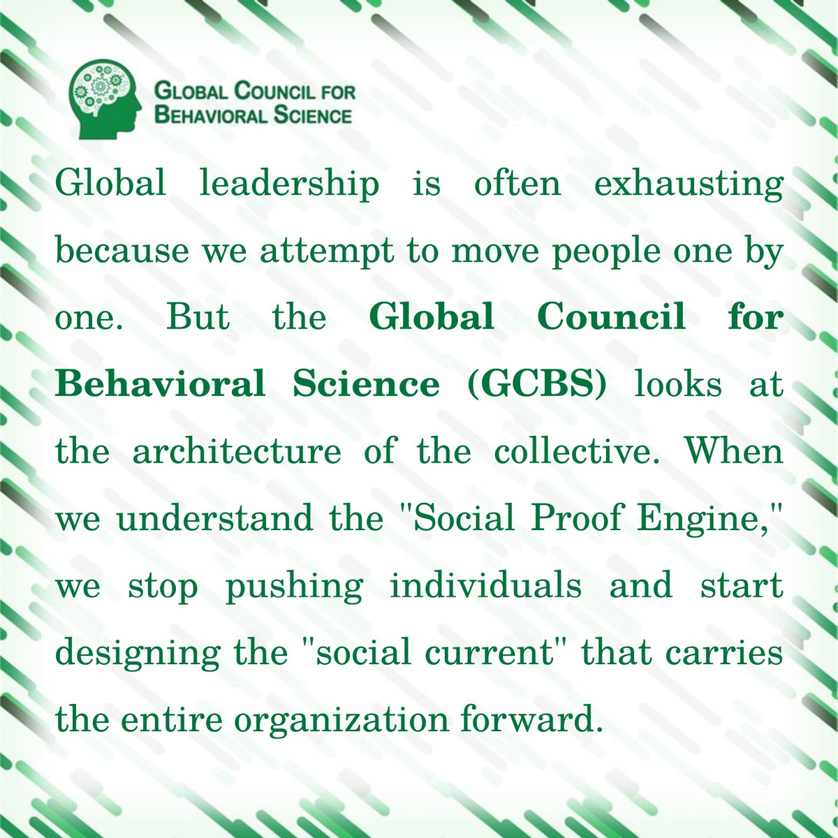 Global Council for Behavioral Science tweet media