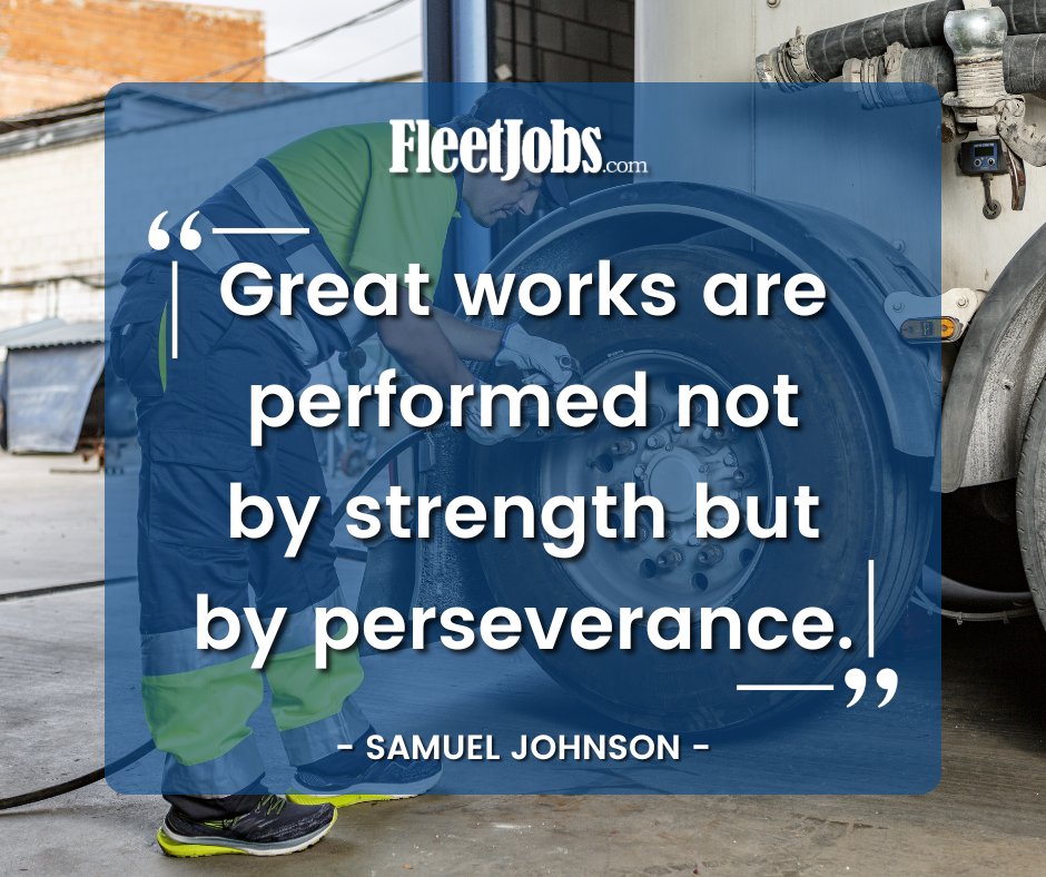FleetJobsdotcom's tweet photo. #quote #mechanic #dieseltech #trucking #truckers https://t.co/fL0DKzoZml
