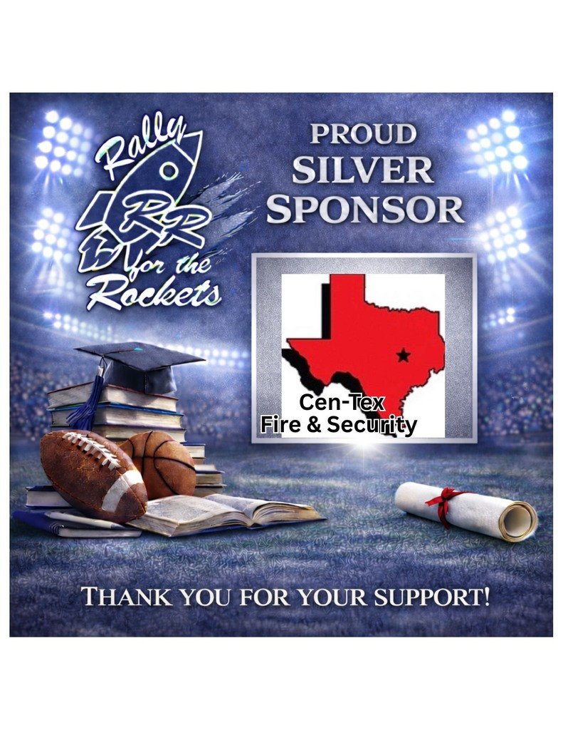 robinson_ef's tweet photo. Thank you, Cen-Tex Fire &amp; Security, for your Rally for the Rockets Silver Sponsorship! https://t.co/OpHcnSNOQE