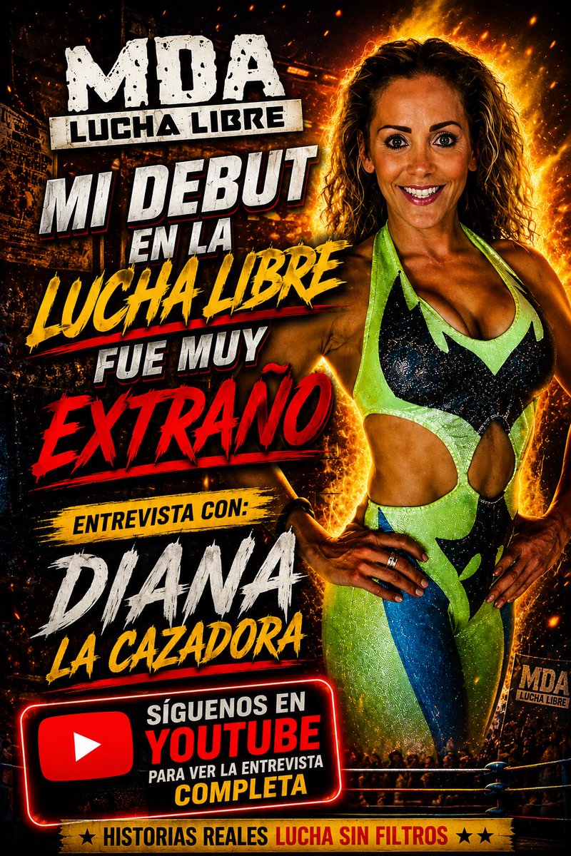 MDALuchaLibre's tweet photo. Diana La Cazadora:
Mi Debut En La Lucha Libre 
Fue Muy Extraño.

#luchalibre #Viral #virals #mexico #wrestling https://t.co/Gp2LnagBKD