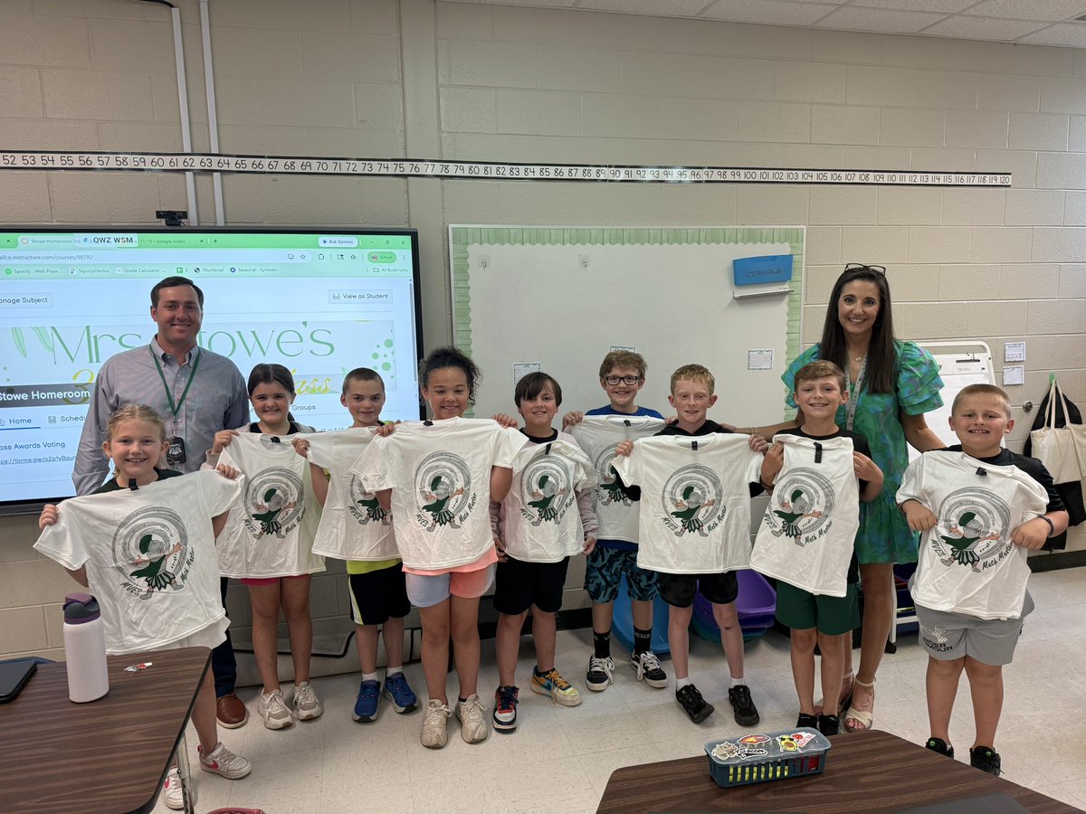 MVESGainesville's tweet photo. Congrats 3rd Grade Math Masters! 👏➕➖✖️➗🌟 @Hall_Schools #TheTrojanWay 💚👏 @ArtMves https://t.co/9gRmOxwzlx