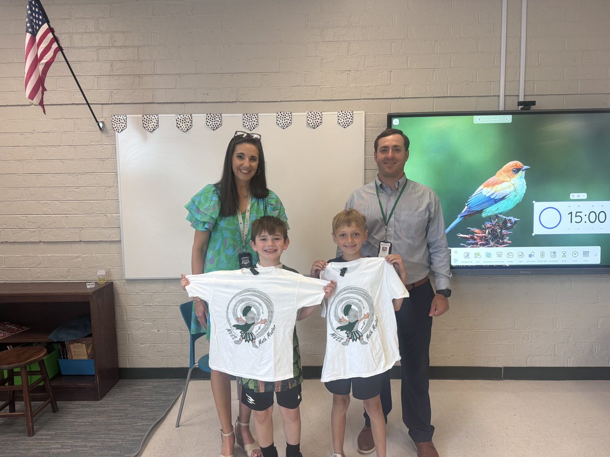 MVESGainesville's tweet photo. Congrats 3rd Grade Math Masters! 👏➕➖✖️➗🌟 @Hall_Schools #TheTrojanWay 💚👏 @ArtMves https://t.co/9gRmOxwzlx