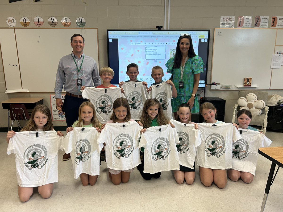MVESGainesville's tweet photo. Congrats 3rd Grade Math Masters! 👏➕➖✖️➗🌟 @Hall_Schools #TheTrojanWay 💚👏 @ArtMves https://t.co/9gRmOxwzlx