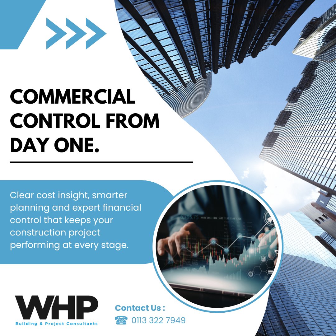 WHPLimited's tweet photo. Build smarter with WHP 💡
Our Quantity Surveyors deliver cost clarity, commercial control and smarter planning to keep your project on track from day one.
No surprises. Just confident decision making.
👉 https://t.co/RkFktzhga5 https://t.co/VRcb3tDr7T