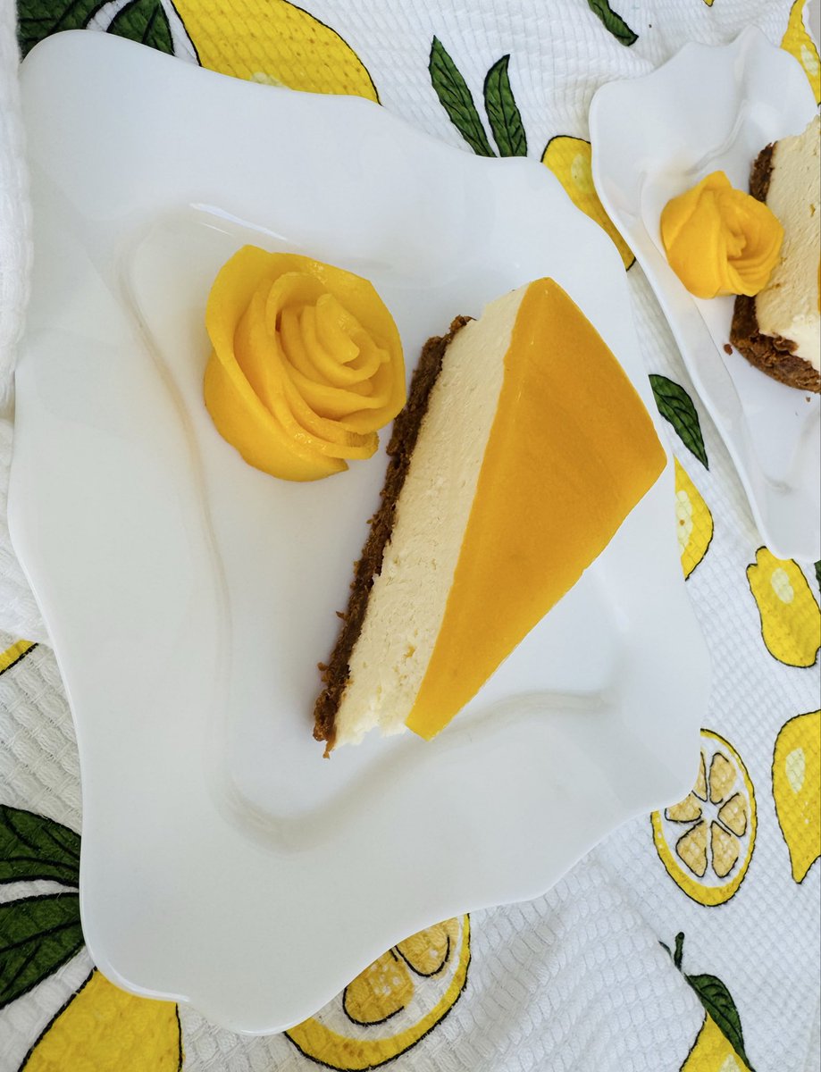 NellyDrab1's tweet photo. No bake mango 🥭 cheesecake https://t.co/SrCaTyOdEg