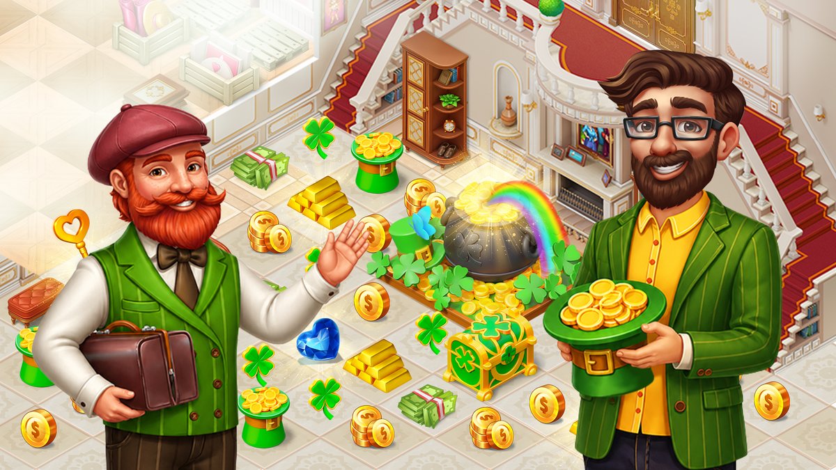 arrugamescom's tweet photo. 🍀 Irish Uncle’s Visit is coming to #TravelMergeFamily!

Festive merges, lucky rewards, cozy family vibes &amp; a magical Pot of Gold 🌈✨

📅 May 17–18 | Available from Level 4
#MergeGame #CozyGames #MobileGaming #arrugames https://t.co/Qg9tNmS9Tw