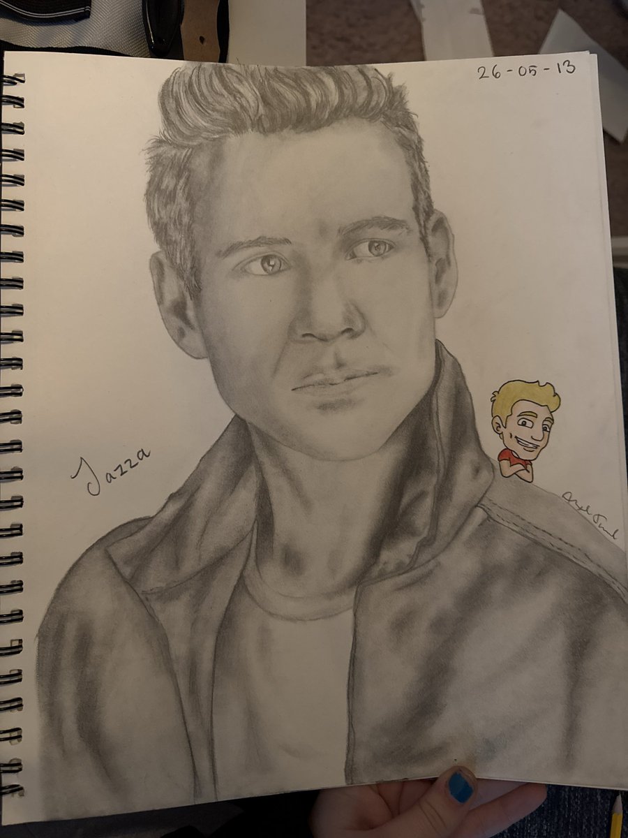 alexII7679's tweet photo. @JazzaStudios, I made this drawing of you. If you want another artist on your team, consider this my application.. thank you. Hire me. (I’m not actually a crazy fan, I just want my hobby to come to use 😭) have a great day! I draw digitally too. https://t.co/3MXgc4atQQ