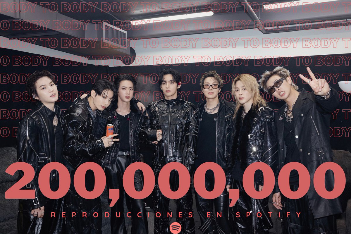 BB_Votaciones's tweet photo. INFO📈
@BTS_twt

“Body to Body” ha superado 200 MILLONES de reproducciones en Spotify

— #BodytoBody es la 87ma canción de BTS y la 2da canción de “ARIRANG” en alcanzar esta cifra

🔗https://t.co/b97o7jky1F

#BodytoBody200M #BTS #방탄소년단 https://t.co/qg9M6FB76S