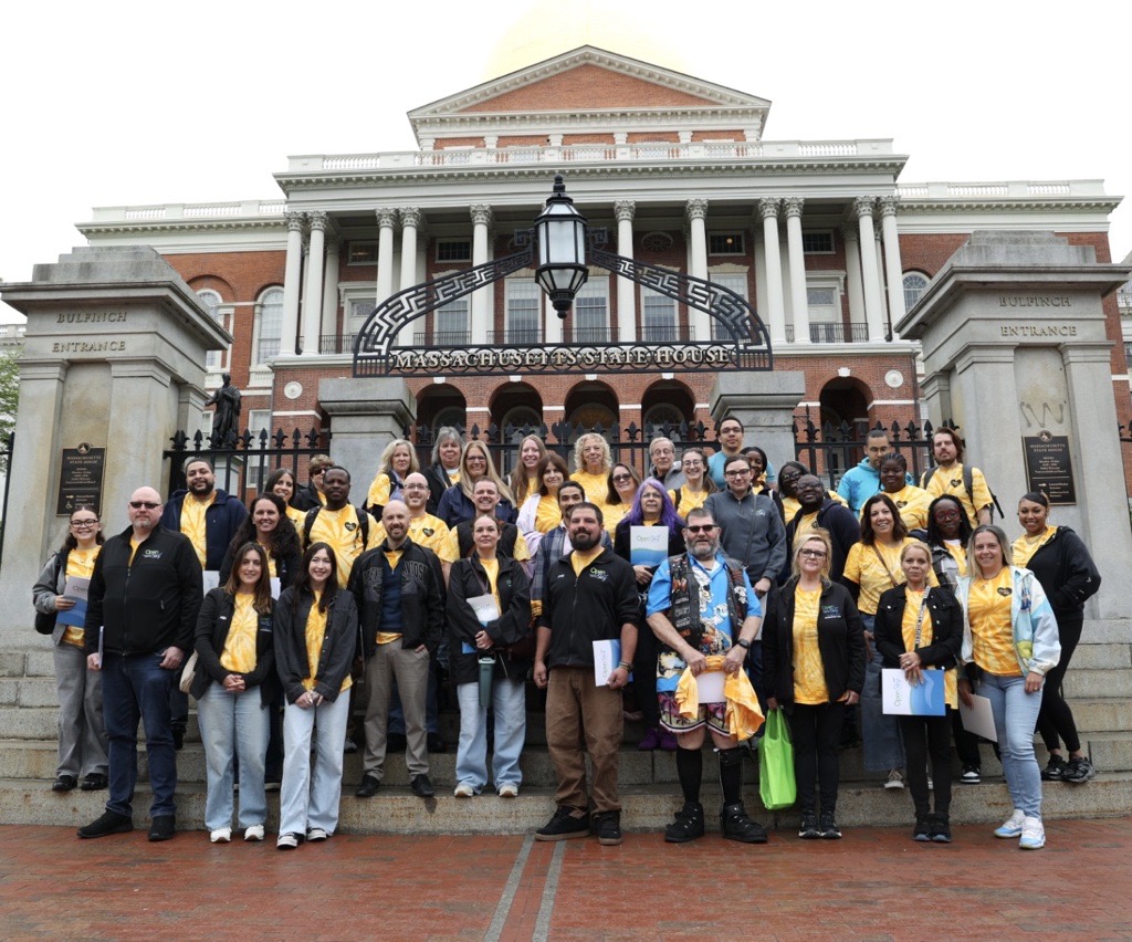 openskycsorg's tweet photo. Today, Open Sky proudly joined the Caring Force Rally at the MA State House! 💙

Our team had the opportunity to connect with legislators and advocate for the essential work of human services professionals across the Commonwealth. 

#HumanServices #Advocacy #CaringForceRally https://t.co/vTwhOBPxtc