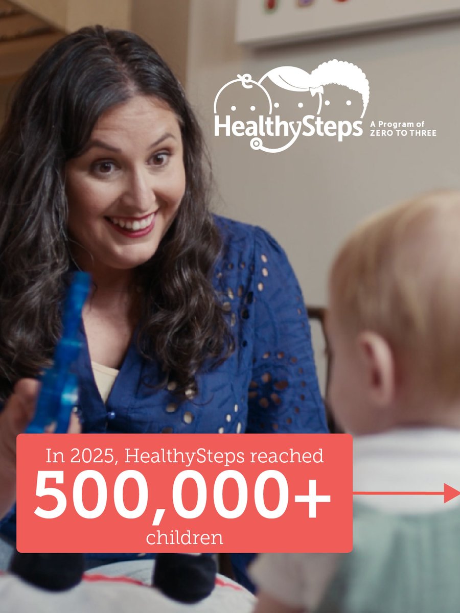 ZEROTOTHREE's tweet photo. Over 500,000 families. That’s nearly the entire population of Wyoming

@HealthyStepsZTT brought support into pediatric care, right when parents needed it. That’s impact.

View the report: https://t.co/DNPjYzLf0L

#BelieveInBabies https://t.co/zEn305dG5s