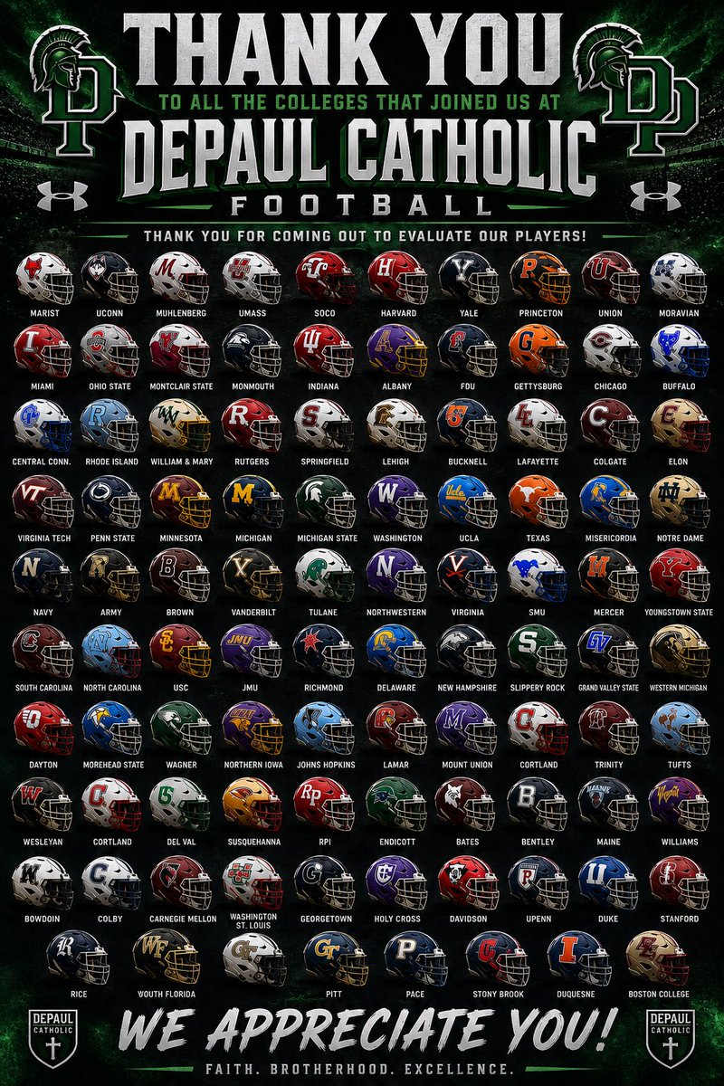 dpfootball's tweet photo. Our program is truly blessed to be able to provide our student-athletes with the opportunity to be evaluated by all of the colleges that come through. #spartantuff #spartanpride #blessed https://t.co/AADGTihidb