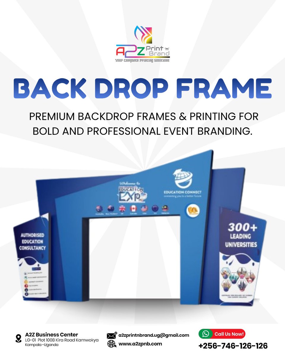 a2zpnb's tweet photo. 🎯✨ Premium Backdrop Frames by A2Z Printing &amp; Branding

✅ Durable &amp; stable frames
✅ Professional event display solutions
✅ Custom sizes available
✅ Perfect for branding &amp; photography

Create the perfect background for every occasion with A2Z Printing &amp; Branding! https://t.co/nhh43S1LAT