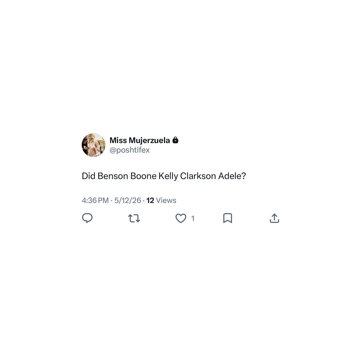 Posh, tweet media