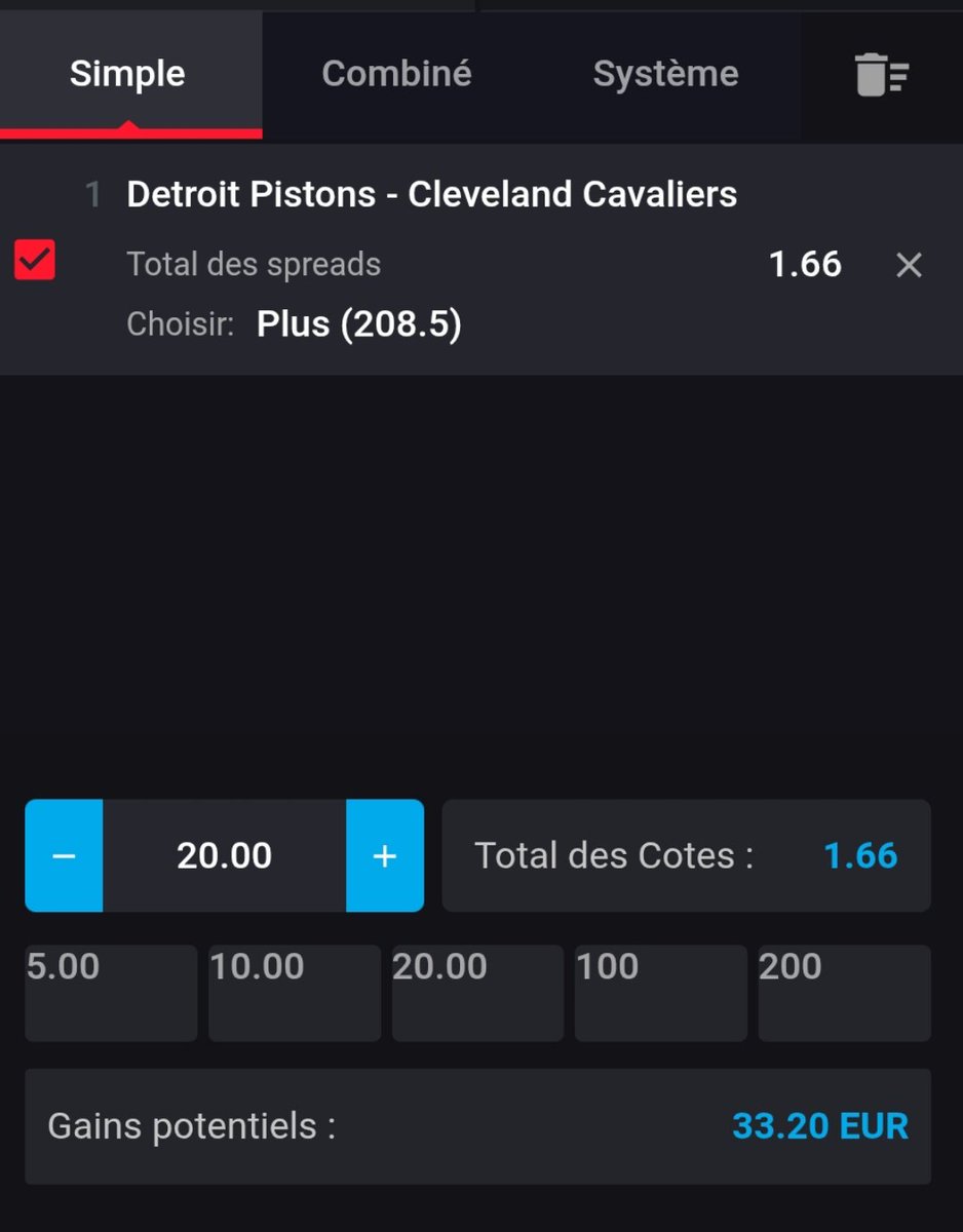 CrazyPronoWorld's tweet photo. 🦍 MONTANTE CrazyProno
🗓 13/05/2026 #CrazyTeam
🏀 NBA PLAYOFF
Prono côté à 1.66 / MyStake*
(*1ER DEPOT X2🤑)
♻️+❤️ pour donner de la force
Bonne kiff à tous les flambeurs🔥
#TeamParieurs #TeamParieur #CrazyTeam #Prono #Tips #Bets #NBA #BASKET #PLAYOFF #PISTONS #CAVALIERS https://t.co/VgTzOwWaQF