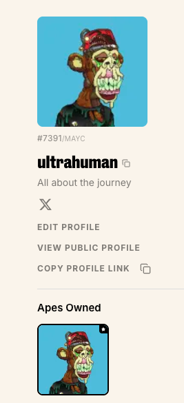 1001_eth's tweet photo. ape follow ape 
 
but only for apes who can verify their X account on their bayc profile page  

if that’s you, drop the link to your bayc profile below 👇

https://t.co/JSk4sydtIR https://t.co/gU3d70r7ut