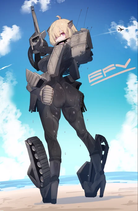 兵器の擬人化シリーズ増えてきた...!!! ビジュアルだけで誰がどの機体かわかるかな!