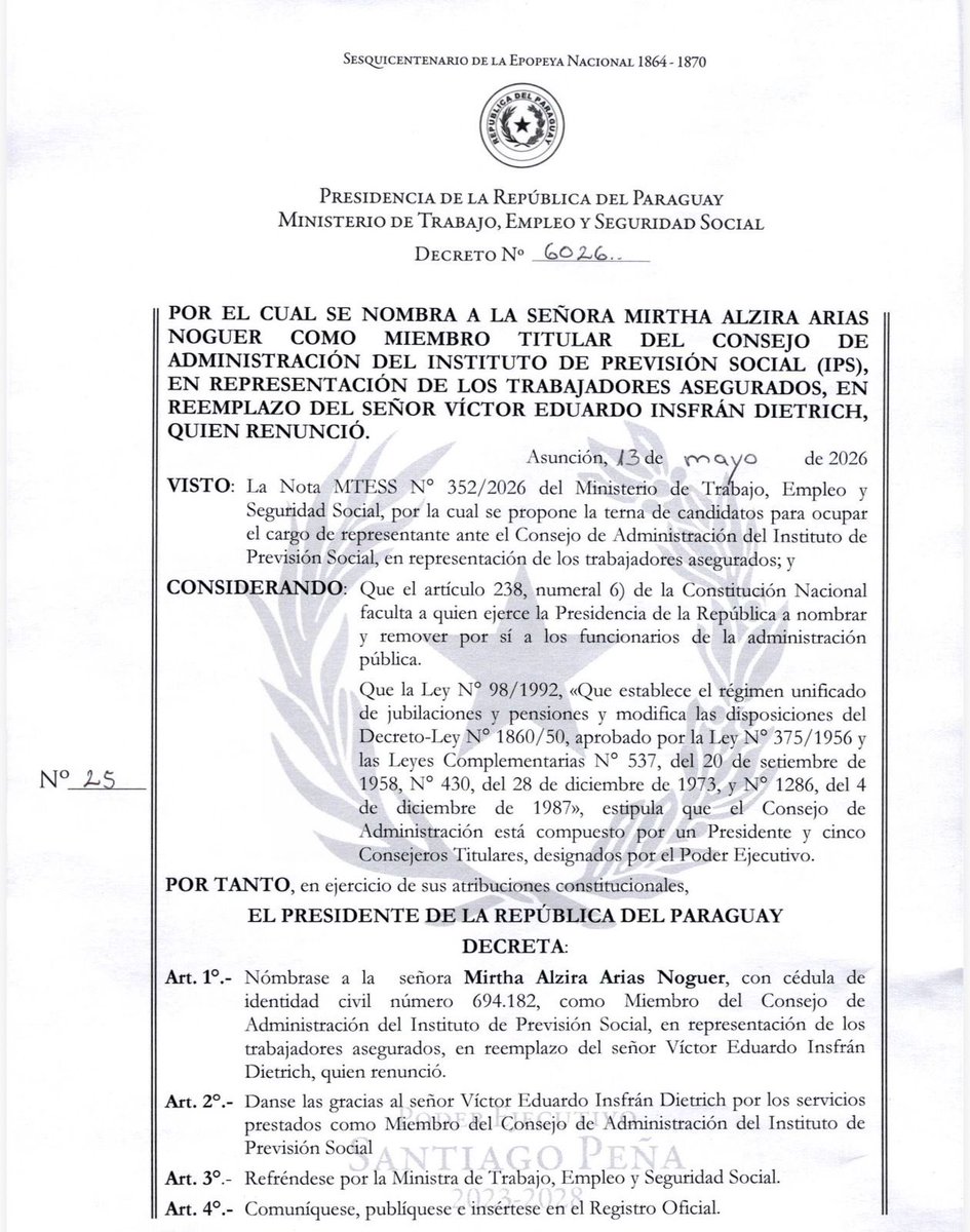 Presidencia Paraguay tweet media