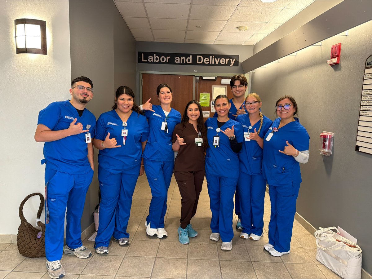 TAMUCCCONHS's tweet photo. Adjunct Faculty Wilburn's group successfully completed their OB Clinical at Bay Area, gaining valuable experience in labor and delivery, postpartum, NICU and the newborn nursery. Thank you for being my first clinical group, you were truly amazing. https://t.co/y5YlSbywY1