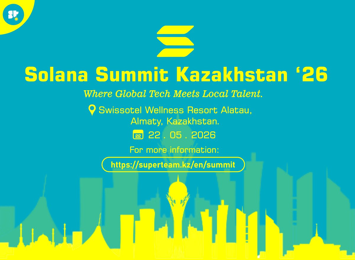 Justosatohawen1's tweet photo. Imagine a future where the internet is faster, more transparent, and owned by its users. That future is arriving in Almaty. The Solana Summit Kazakhstan is a premier gathering designed to introduce newcomers to the breakthrough technology reshaping the global digital economy.

🧵 https://t.co/3O2IzKkLBd
