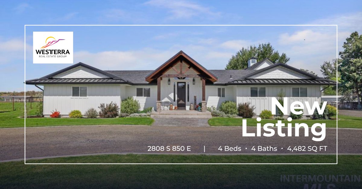 WesterraG's tweet photo. 📍 New Listing 📍 Take a look at this fantastic new property that just hit the market located at 2808 S 850 E in Hagerman. Reach out here or at (208) 539-1371 for more information https://t.co/9DotkP9qg9 https://t.co/XvhfXRXnJS
