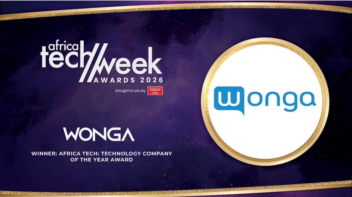 AfricaTechWeek's tweet photo. A big round of applause for Wonga 🤩👏👏🌐

They are the 2026 Technology Company of The Year at this year’s #ATWAwards🏆🤝

#ATW2026 #TopcoMedia https://t.co/hJQmBkQwFA