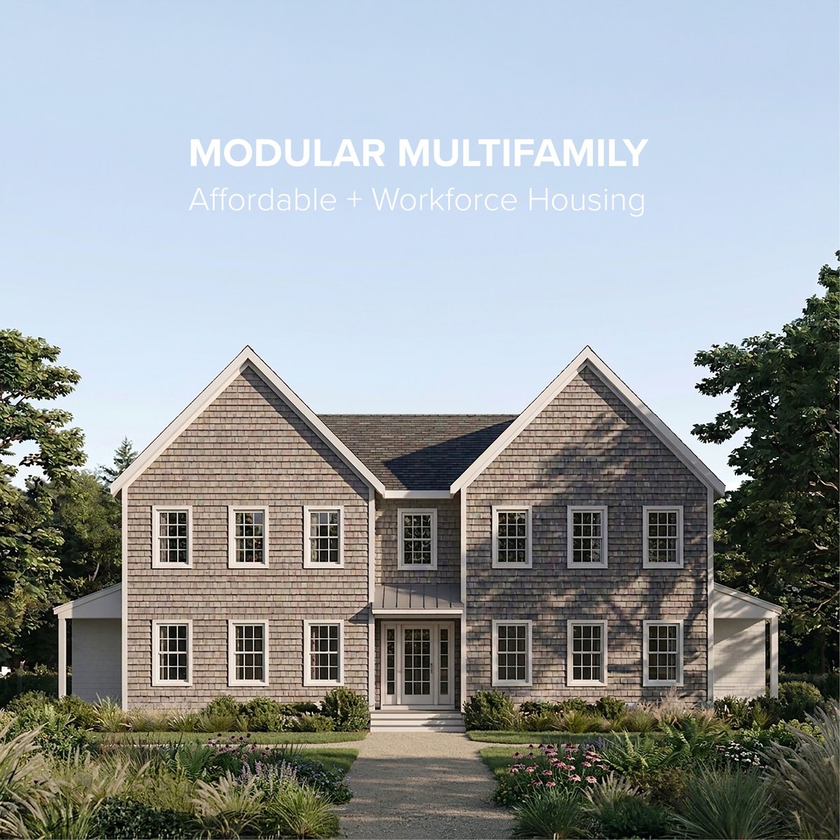 Resolution4Arch's tweet photo. Green Villa — a modular multifamily development supporting workforce and #affordablehousing on #Martha’sVineyard.

Vernacular form + modular construction, aligned with context and delivery efficiency.

https://t.co/Fi0ORKEozy 

#modular #multifamily #architecture https://t.co/hJbhlg6NAw