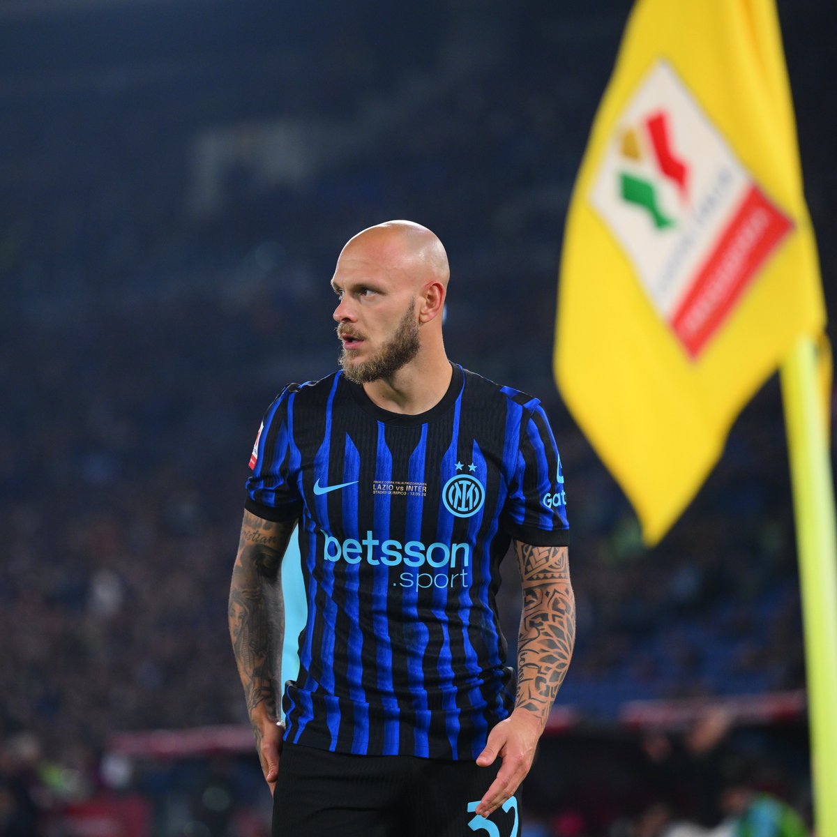 Inter's tweet photo. ⛳🖤💙 https://t.co/bH8FeUwv5R