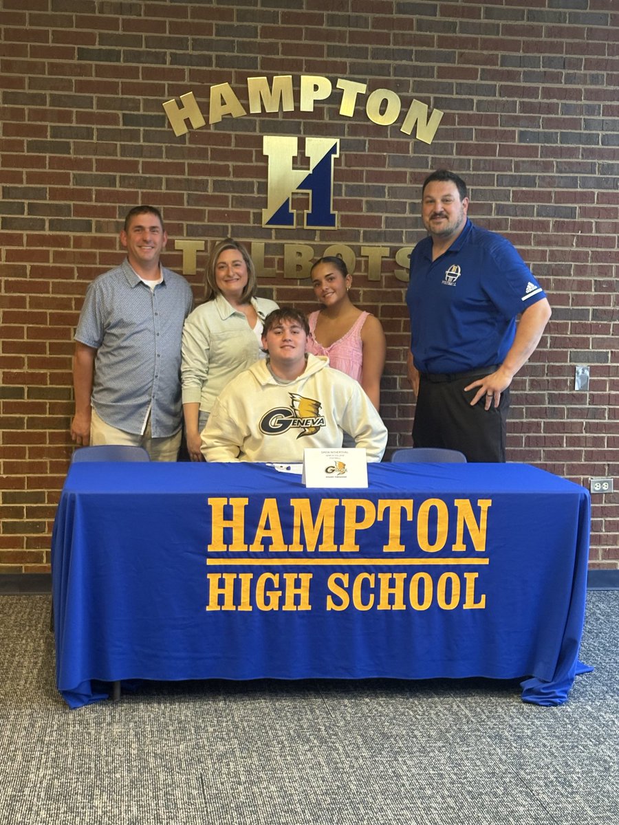Talbots_FB's tweet photo. We want to wish good luck to 2 of our seniors who will be heading off to college to compete at the next level. Brody Junker is headed to @CWRUFootball and Drew Interthal is headed to @Geneva_Football . We are proud of you guys and look forward to following you in the future. 🦴🏈 https://t.co/9At6AefEWT
