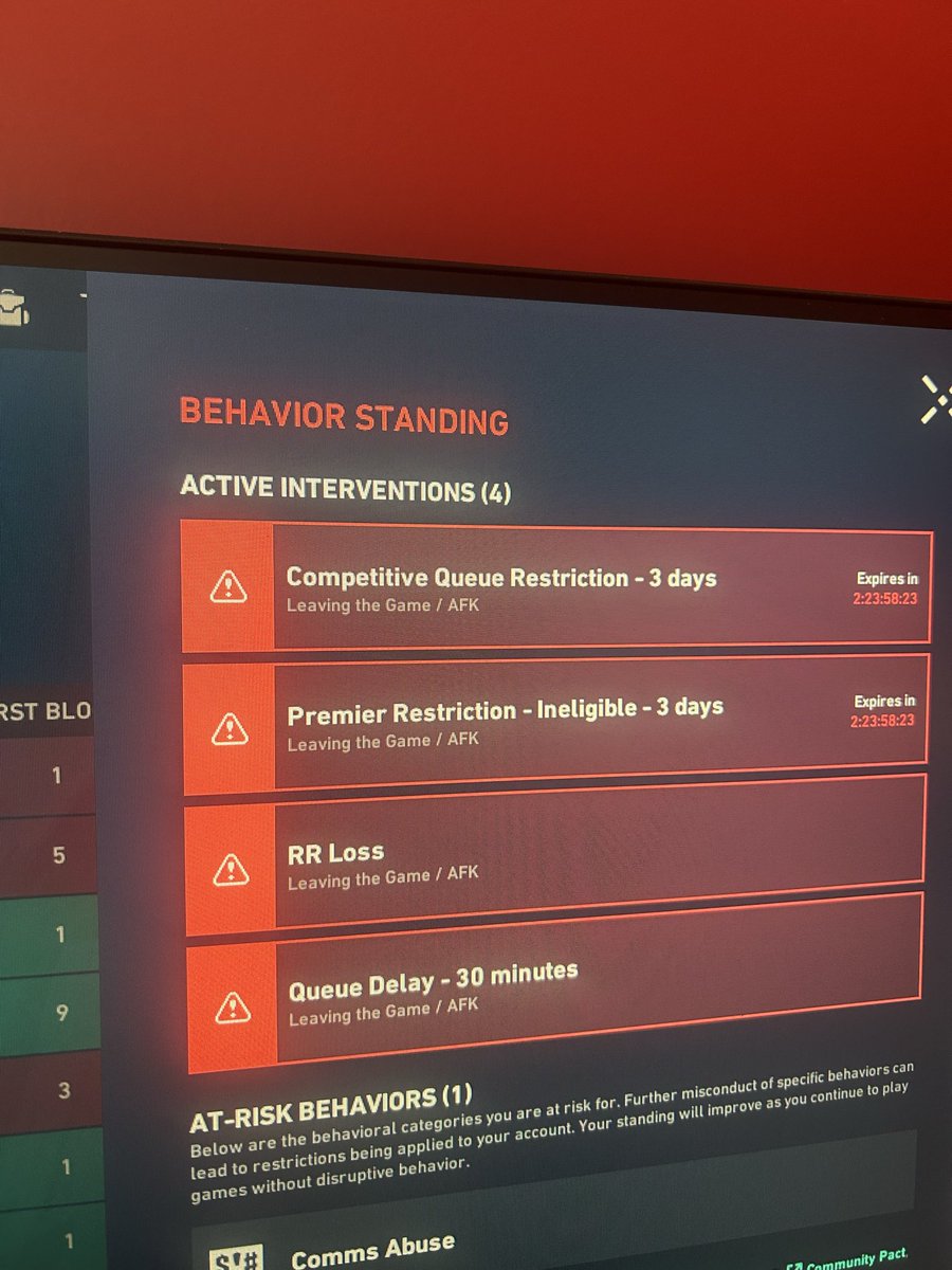 xAccurates's tweet photo. Valorant is the only game that bans their players for 3 days for going afk for a couple rounds. I came back and finished the game out btw. Gay ass retards @VALORANT https://t.co/JsWKrUPBVJ