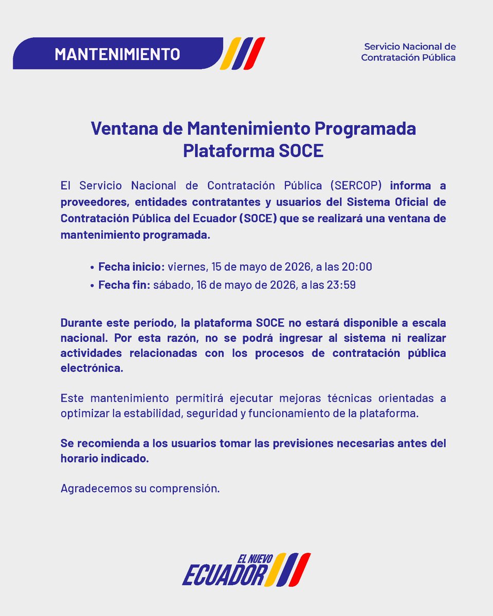 SERCOP 🇪🇨 tweet media