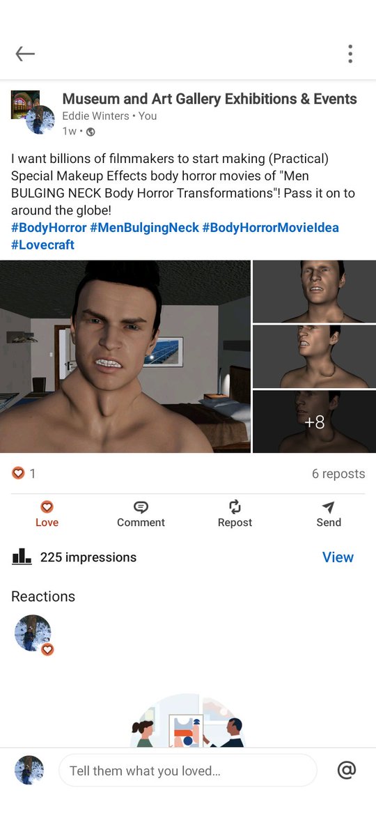 EWinters78145's tweet photo. #bodyhorror #bulgingneck #throbbingneck #maletransformation #movieideas
https://t.co/vPlgazsWzh https://t.co/9FT0kkpVnC