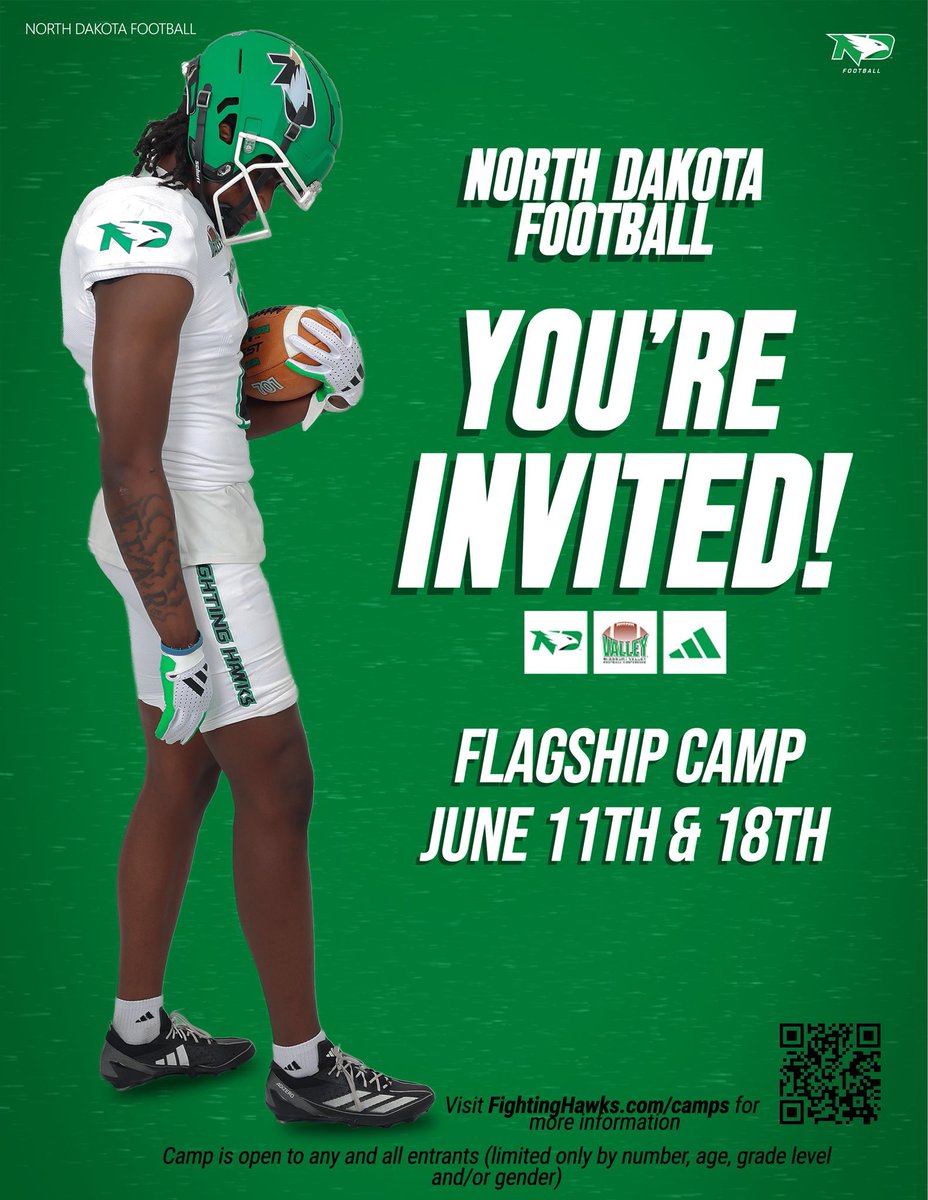 AnneysoA's tweet photo. Grateful for the opportunity. @UNDfootball https://t.co/fHmCyHVrOu