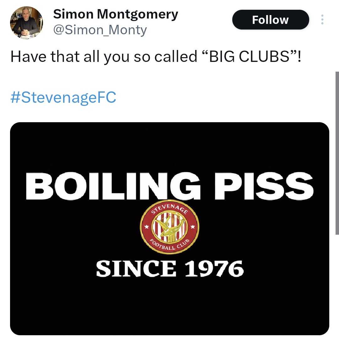 No Context Luton Town FC tweet media