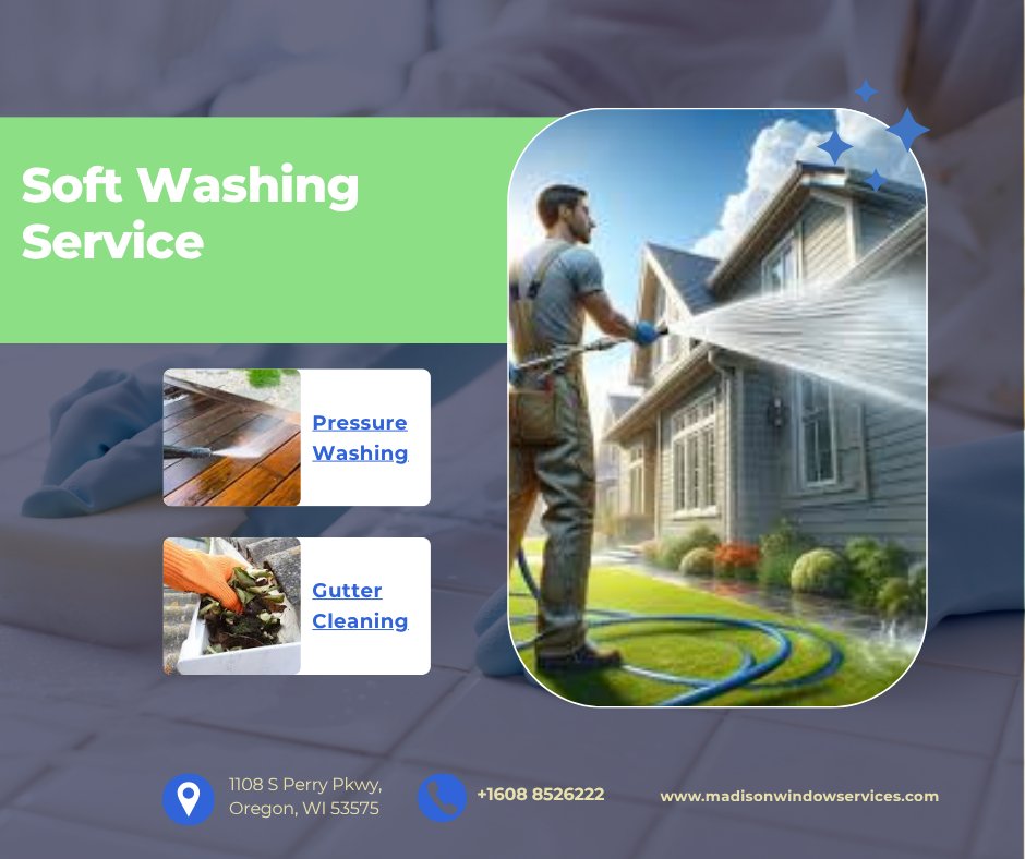 Madison_cleaner's tweet photo. Transform your home’s curb appeal with trusted soft washing in Oregon. Our safe cleaning method removes grime and organic growth, leaving surfaces spotless and protected. 
https://t.co/wzH9DoQYgO
#SoftWashing #SoftWashOregon #OregonCleaning #ExteriorCleaning #HouseWashing https://t.co/M5IroNcP45
