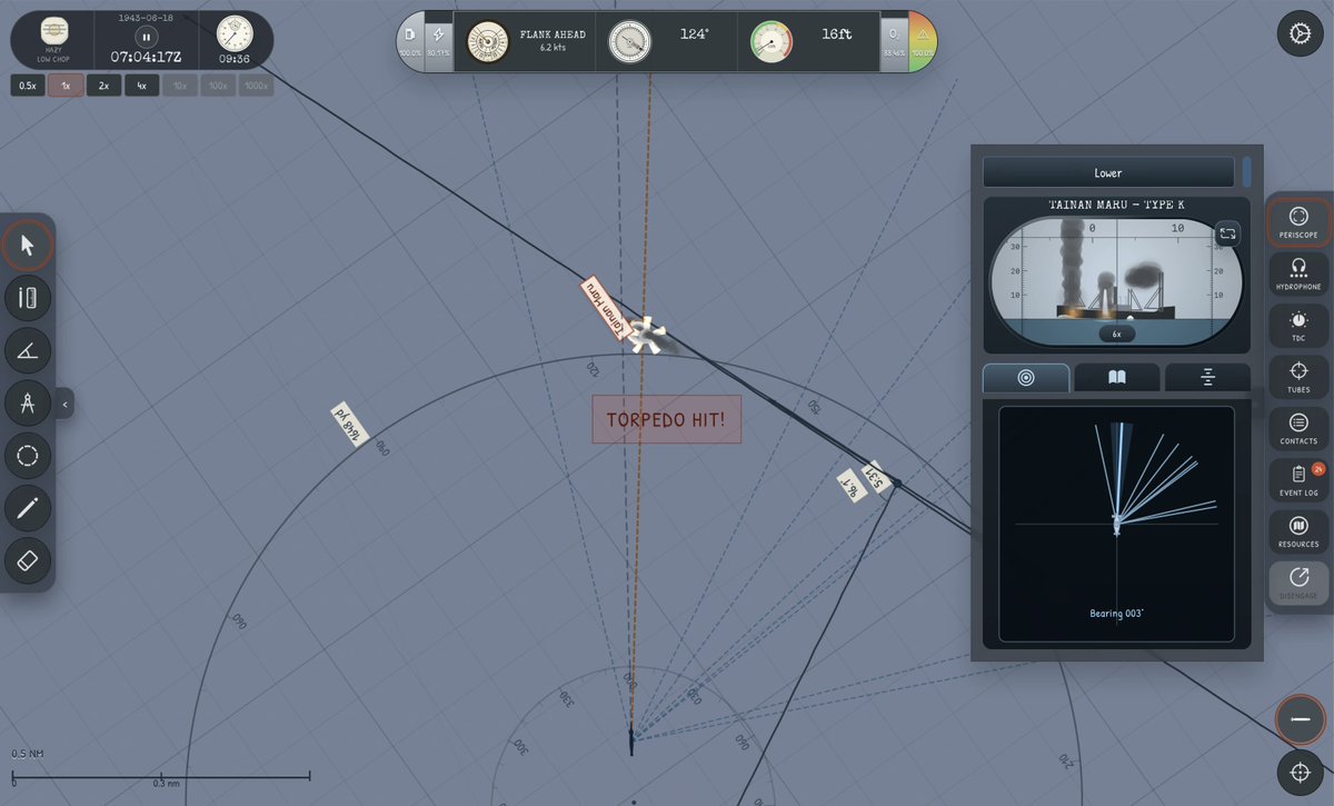 epaga's tweet photo. So I've been quietly working on my own game for a while now, and I'm finally ready to share it: Silent Shark, a tactical map-based WW2 submarine sim.
https://t.co/2BVZ6QL337 (more info and play for free)
https://t.co/6QljFC3kkM (Steam page - wishlist now!)
#indiedev #subsim https://t.co/8sYfPtPdN1