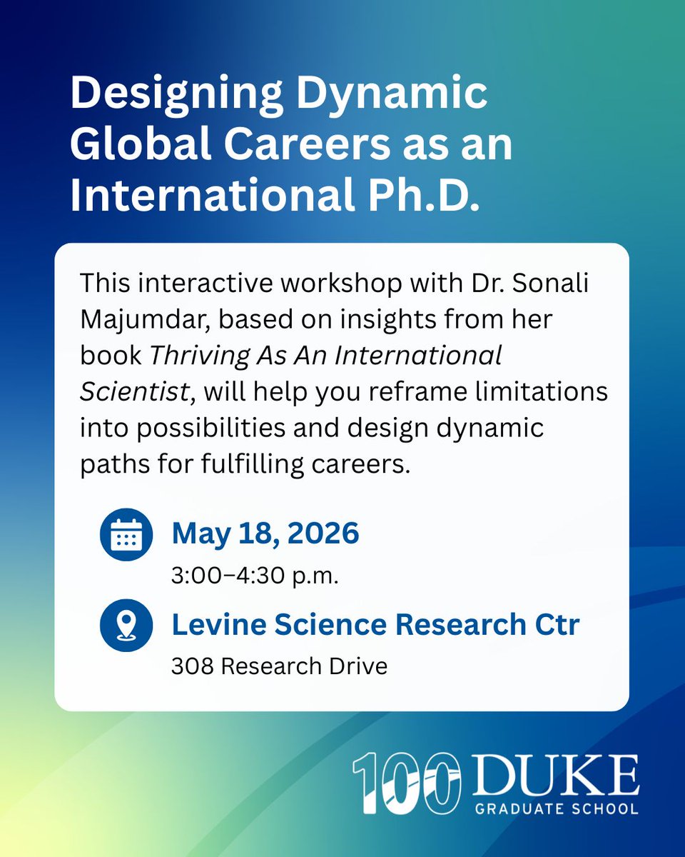Duke Graduate School tweet media