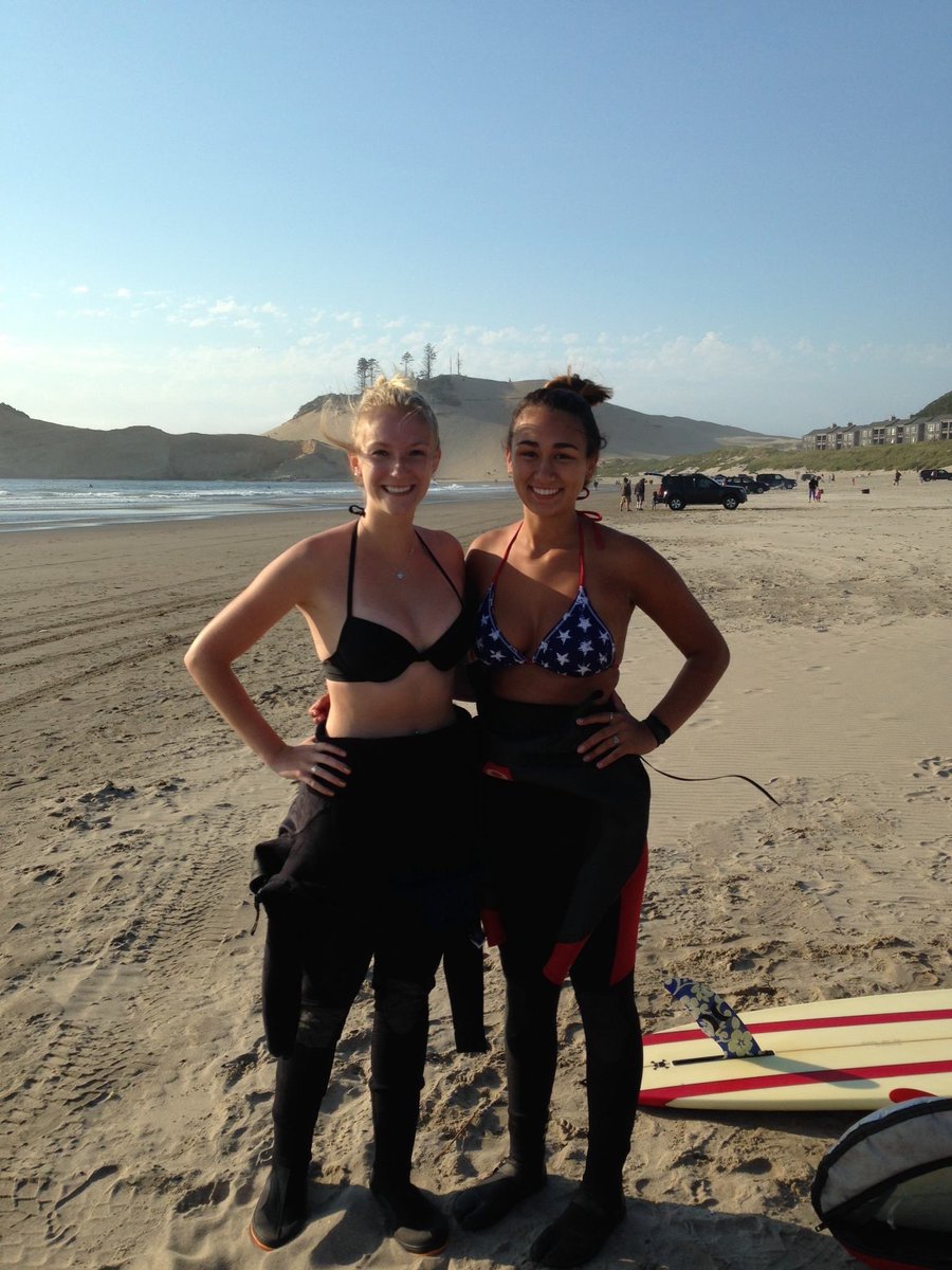 yeahrightgirlhg's tweet photo. fun fact: I used to love surfing/the beach/the ocean. I spent a lot of time in Hawaii growing up (thanks dad) and I am a water baby. however, one day when I paddled out on the oregon coast I suddenly became acutely aware of the fact that I was freezing, I couldn’t see my bootie 6 inches under the murky grey water, and started imagining a great white lurking beneath me, as I looked like a delicious seal. I panicked and paddled in without catching a wave, and haven’t stepped foot in the ocean since. that is their home, not mine and idk where the hell I got the audacity to think I won’t get eaten. I’ve always had a deep reverence and respect for the ocean, but even more so now that I don’t fw it