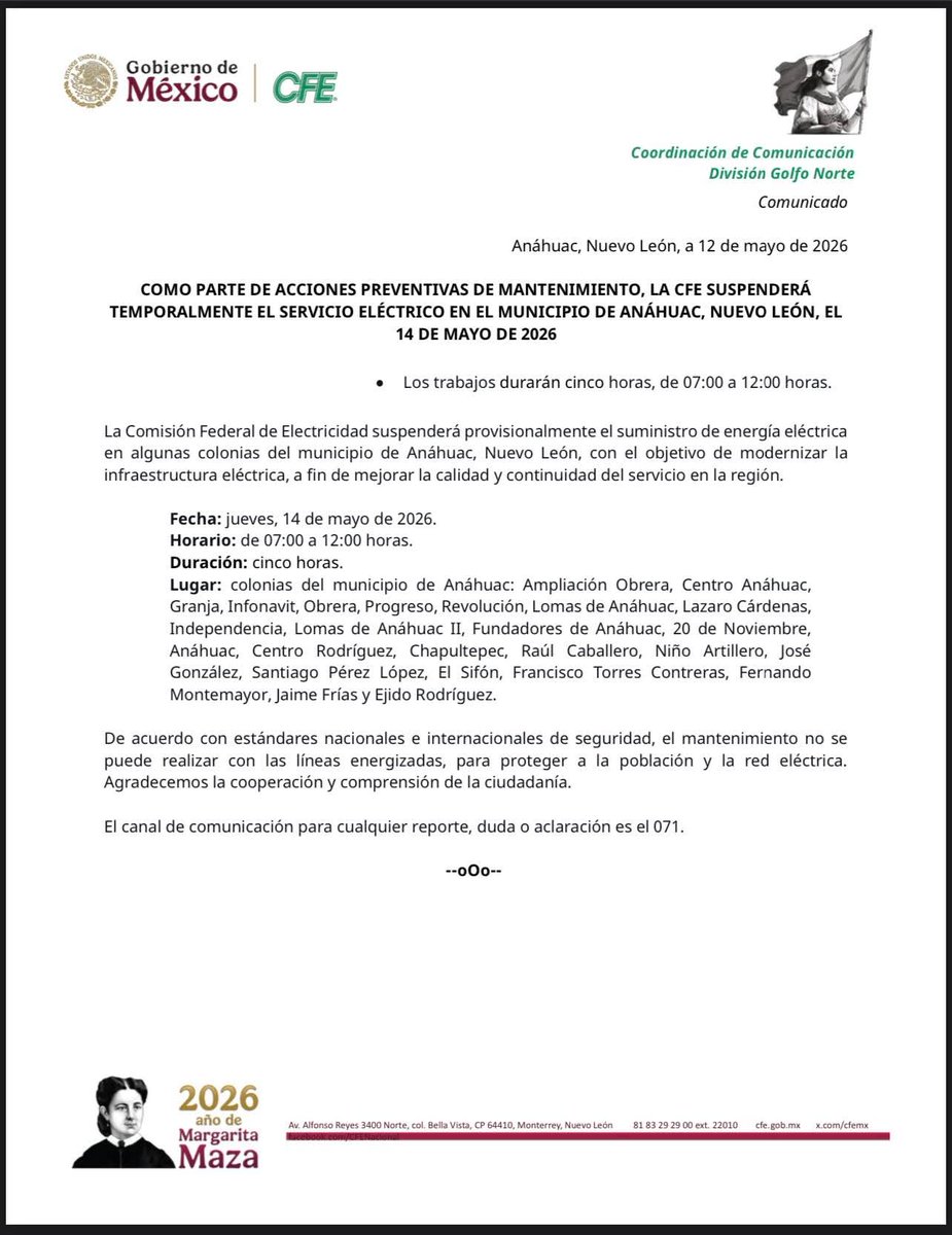 rodapamo's tweet photo. @CFE_Contigo este comunicado es real? https://t.co/97b2NcvAjK