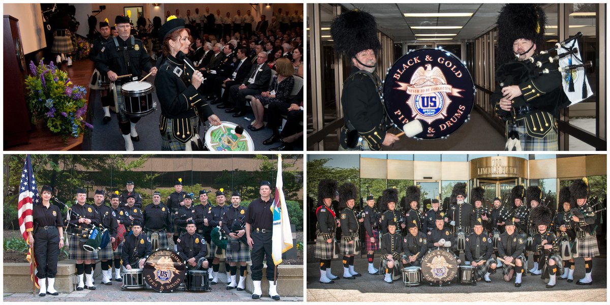 DEAHQ's tweet photo. 🎶 #DYK the #DEA has its own bagpipe band? 🥁 This year, the DEA Black &amp; Gold Pipes and Drums celebrates 25 years! Made up of 25-30 active &amp; retired DEA volunteers, they keep the tradition alive!

Read more:
https://t.co/aSvHkL2tnS https://t.co/mMXOPos5fJ
