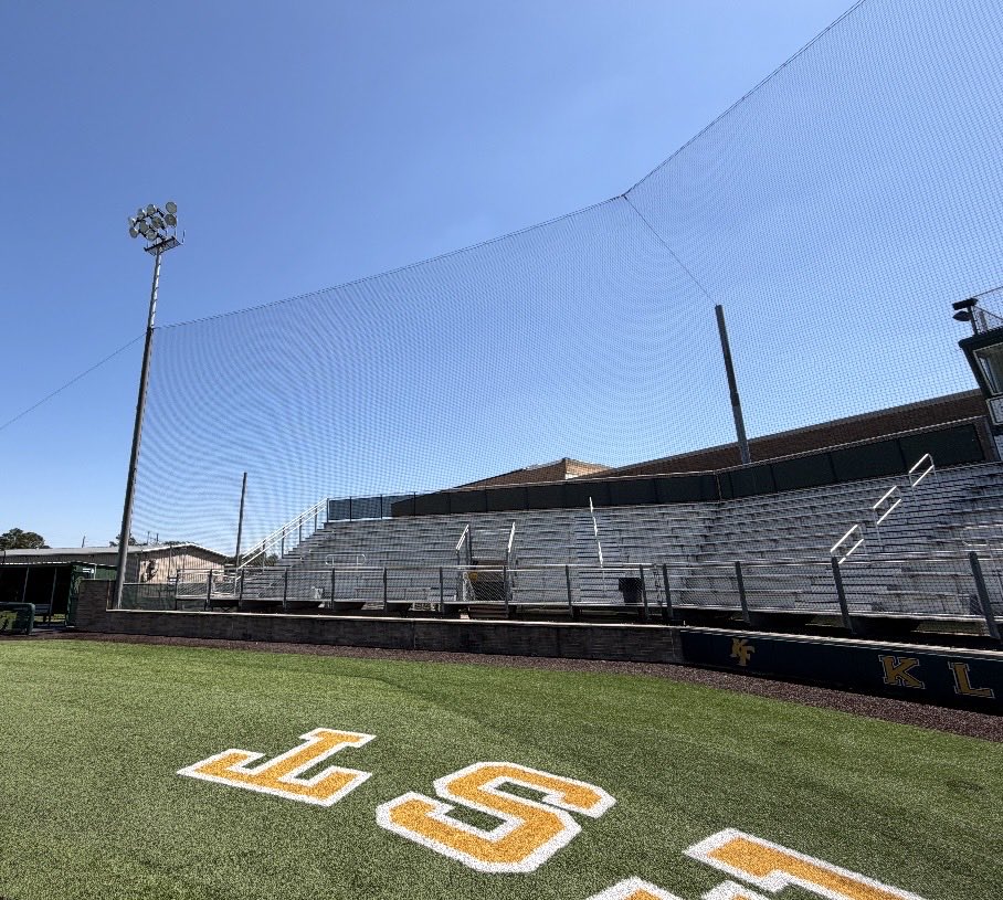 cgarr_62's tweet photo. Another netting system completed. A big thanks to @westm30540 Klein Forest Baseball and  @KleinISDAth for the opportunity to work with you on this project.
#TRFacilityServices #NettingSystems #AthleticFacilities #FacilityEnhancement https://t.co/wkuYU9uaDD