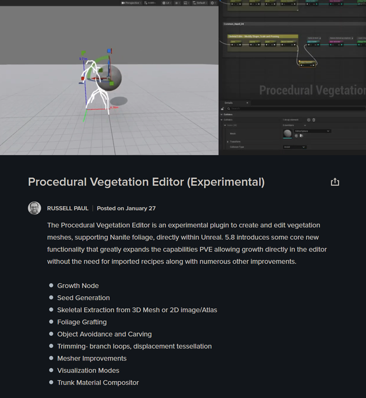 TechArtCorner's tweet photo. Recently available #UnrealEngine 5.8 Preview has updates to Vegetation Editor that was added in 5.7

Source: https://t.co/idhxeTsfTJ

#gamedev #gamedevelopment #indiedev #unreal #techart #procedural https://t.co/cbhI8AGkRr