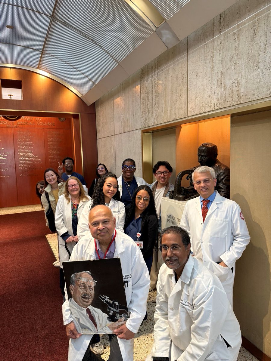 mtsiddi's tweet photo. Papanicolaou Cytology Laboratory @WCMCPathology celebrating International Cytologist Day and recognizing Dr George Papanicolaou’s contributions to the field at our institution. https://t.co/xQ5ucu8xPs