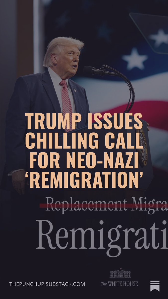 PunchUpHQ's tweet photo. EXCLUSIVE:

 A world-renowned extremism expert tells PunchUp the administration is using 

“language you usually find on racist Telegram channels”

—and warns mass denaturalization of U.S. citizens is next.

YOU can read more at:

https://t.co/Vohzh2SilQ

 #Trump #PunchUp #USA https://t.co/AmjBJnrbFl