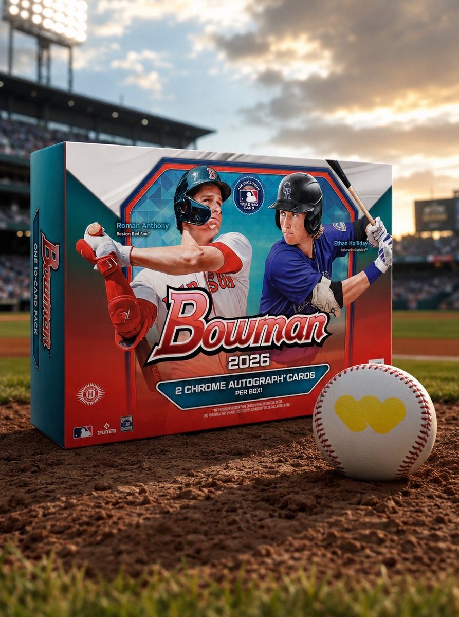 castrocollects's tweet photo. LOOKING FOR BOWMAN! 

It’s 2026 Bowman Release Day and we got a full case of hobby going down on @Whatnot! 

https://t.co/7dG4rXr0RG https://t.co/AxgeqW5Hlr