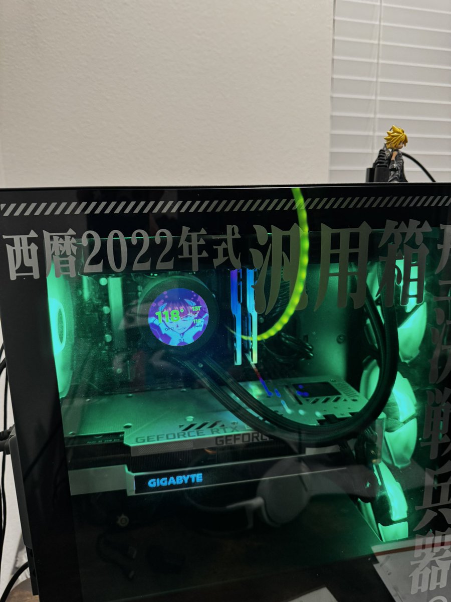 robertRobotic's tweet photo. @Guiltythornsvt Dual LG 4K monitors on monitor arms, skytech gaming prebuilt pc implanted into the Evangelion MSI PC case, Steelseries Apex 5 keyboard, Aerox 5 mouse, Arctis Pro wireless headset, and Alias mic, and I have since upgraded the GPU to a GeForce RTX 5070ti (was a 3080) https://t.co/UoSXyAxwSt