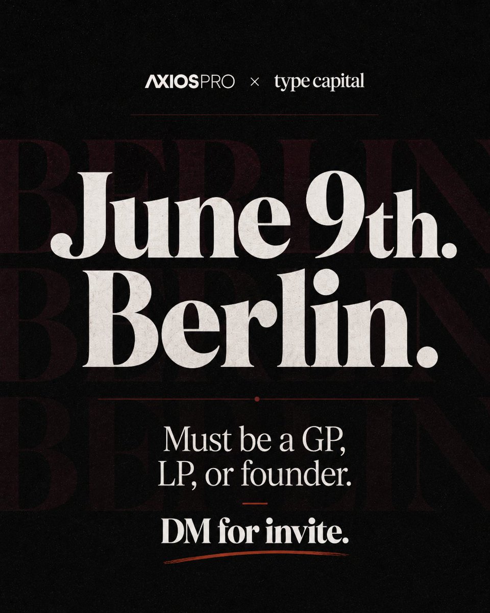 typecapital's tweet photo. We’re teaming up with @axios for the second year in a row to co-host a reception at the biggest private equity conference in the world. June 9th. Invite only.

@SuperReturn https://t.co/rTYhodIVpe