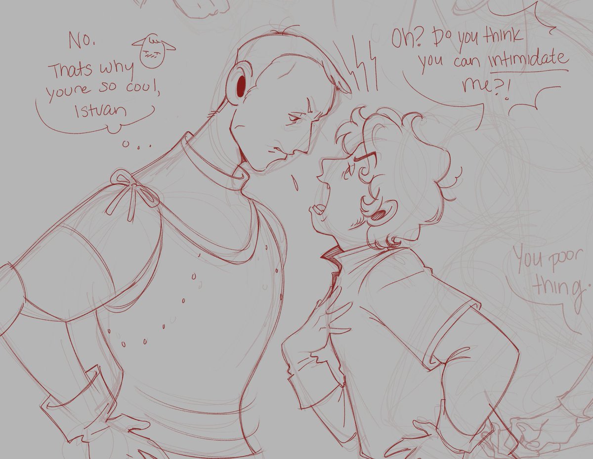 putrecabra's tweet photo. i always draw them mid kabedon.. this is all i have to say about that https://t.co/GxvuryAnWs