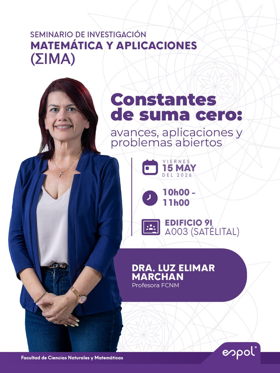 Facultad de Ciencias Naturales y Matemáticas tweet media