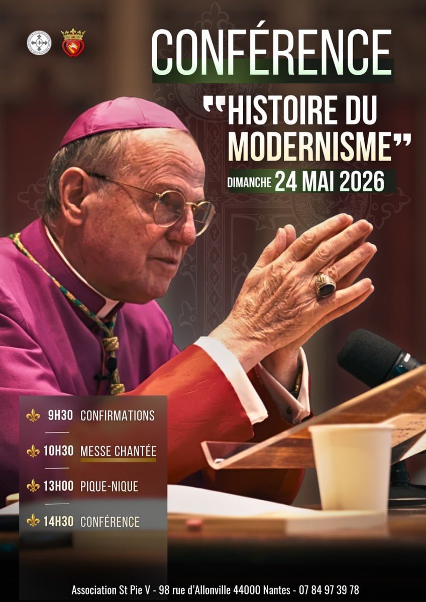 Bishop Donald Sanborn in Nantes, France, on May 24, 2026. 